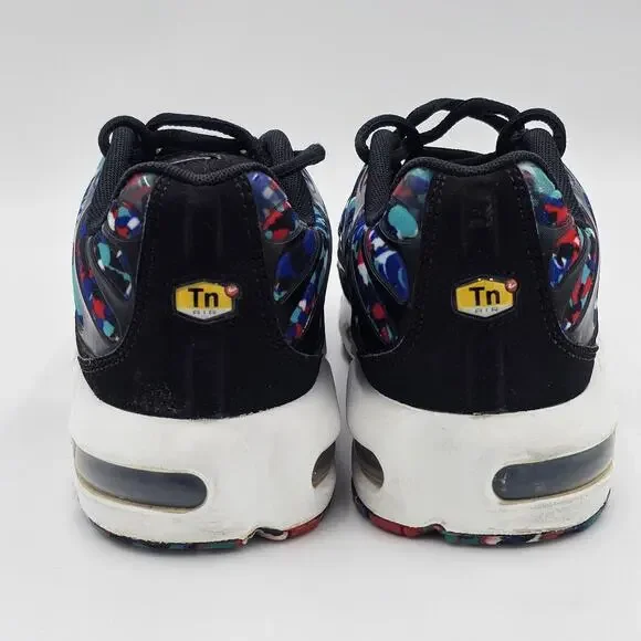 Nike Air Max Plus Black/White/Hyper Blue CU4623-001 Size 6.5Y Womens 8 - Picture 8 of 12